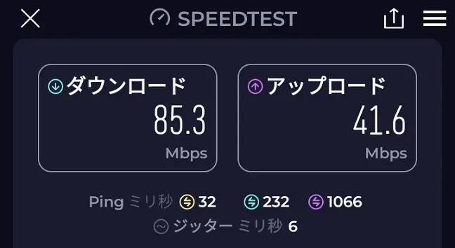 Rakuten WiFi Pocket 5Gの実測値